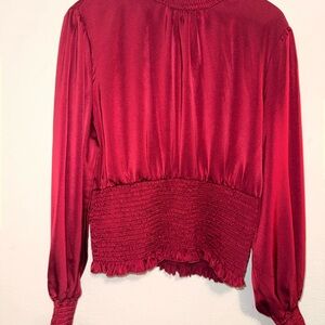 XL Burgundy Blouse for Women